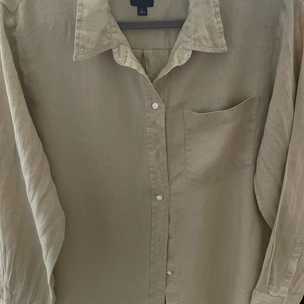 GAP Beige Linen Shirt